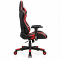 Gamingstuhl in Rennsitzform Schwarz/Rot, 65 x 65 x 120–130 cm