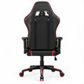 Gamingstuhl mit hoher Rückenlehne, Schwarz/Rot, 65 x 65 x 118–128 cm