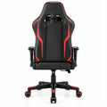 Drehstuhl im Rennsport-Design Schwarz/Rot, 66 x 70 x 122–132 cm